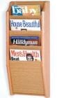4 Magazine Pocket Wall Rack