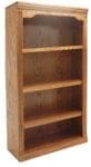 33&quotW x 48&quotH Traditional Real Oak Bookcases - Made in USA - See Other Sizes Below