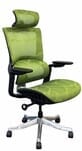 300 lbs. Capacity CloudSit Elastic Mesh Ergo Chair w/Headrest in Springtime Green - FREE with $10,000 Purchase!