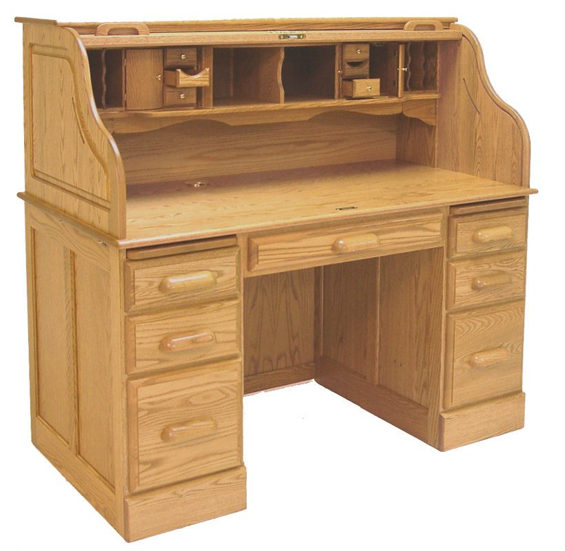 oak computer roll top desk