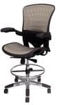 350 Lbs. Capacity ErgoFlex All-Mesh Office Stool - 23"-31" Seat Ht.