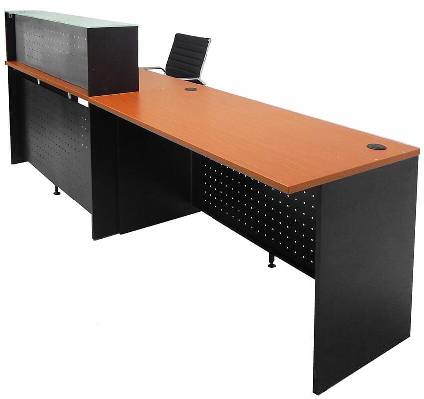 Glass Top Wheelchair Accessible Reception Desk