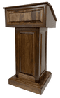Counselor Solid Walnut Wood Lectern