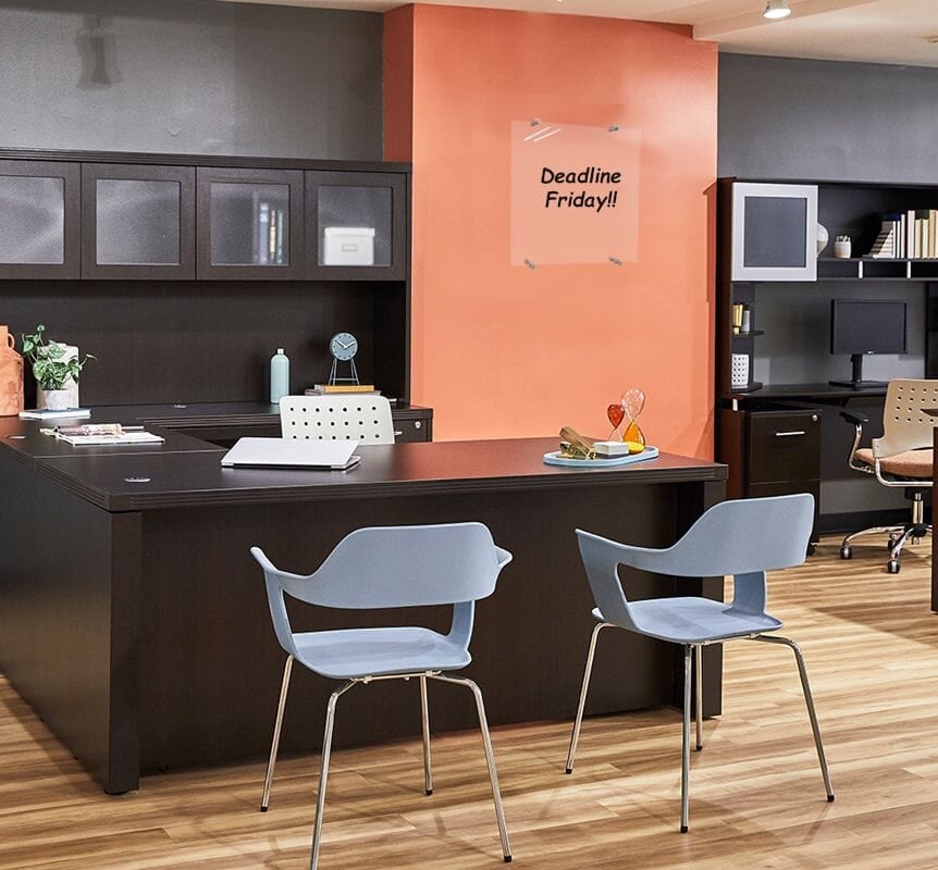 24" x 24" Clear Acrylic Wet Erase Marker Board w/Marker