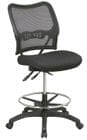 Air Grid Dual Function Drafting Stool w/ 21"-26" Seat Height