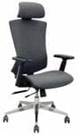 Ergonomic Adjustable Flex-Back Fabric Chair w/ Headrest & Seat Slide