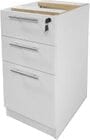 White Laminate Optional Box/Box/File Drawer