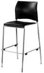 Black Stackable Cafe Stool - 31&quot Seat Height