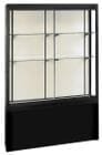 66&quotH Black Pedestal Locking Display Cases