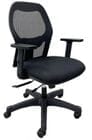 Advanced Elastic Mesh Ergo Chair w/Seat Slide in Black
