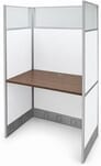 36&quotW White Laminate Washable Carrels - 36&quotW x 24&quotD x 67&quotH Starter Carrel