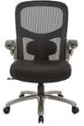 400 lb. Capacity Heavy-Duty Mesh Chair w/Flip Up Arms