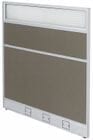 36&quotW x 48&quotH Single Raceway Office Panel w/Glass Window