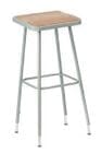 Square Adjustable Height Heavy-Duty Lab Stools - 19"-27" Lab Stool - 300-lb Weight Capacity