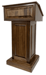 Counselor Solid Walnut Wood Lectern