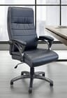 350 lbs. Capacity Big & Tall Faux Leather Executive Chair in Black