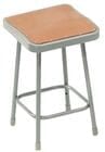 30&quotH Square Fixed Height Heavy-Duty Lab Stool - 300-lb Weight Capacity