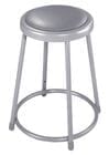 24" Fixed Height Heavy-Duty Padded Lab Stool - 300-lb Weight Capacity
