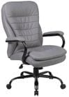 400 Lbs. Capacity Gray Polyurethane Big & Tall Executive Chair