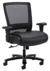 400 Lbs. Capacity Big & Tall Black Mesh Desk Chair w/Adjustable Arms