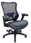 Contour-XL Black Mesh Back 400 lbs. Cap. Big & Tall Desk Chair with Flip Arms and 24&quotW Seat