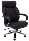Extra Wide 500 Lbs. Capacity Leather Office Chair w/ 24&quotW Seat