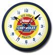Chevy Parts Neon Clock, Chevy Red Center, 20 Inch