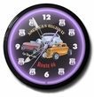 Route 66 Hot Rod Neon Clock, High Quality, 20 Inch