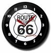 Route 66 Neon Clock: High Quality, Banded, 20 Inches