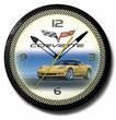Yellow C6 Corvette Neon Clock, High Quality