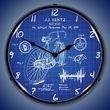 1899 Bicycle Patent Wall Clock, LED Lighted