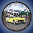 1955 Bel Air Mitch's Garage Wall Clock, LED Lighted