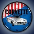 1958 Corvette LED Lighted Clock