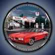 1970 GTO Mobil Gas Station LED Lighted Clock