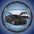 2014 SS Camaro Ashen Grey Wall Clock, LED Lighted