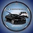 2014 SS Camaro Black Wall Clock, LED Lighted