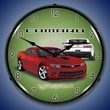 2014 SS Camaro Red Rock Wall Clock, LED Lighted