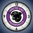 Arctic Cat Snowmobiles Wall Clock, LED Lighted