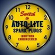 Autolite Spark Plugs Wall Clock, LED Lighted