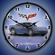 C6 Corvette LED Lighted Clock - Supersonic Blue