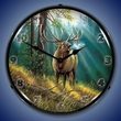 Calling All Challengers Elk Wall Clock, LED Lighted