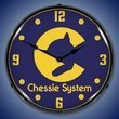 Chessie System Railroad Wall Clock, LED Lighted