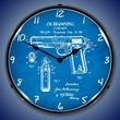Colt 1911 Patent Wall Clock, LED Lighted