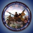 First and Second Amendment Wall Clock, LED Lighted