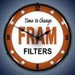 Fram Filters Wall Clock, LED Lighted
