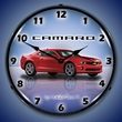 G5 Camaro Wall Clock, LED Lighted, Red Jewel