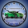 G5 Camaro Wall Clock, LED Lighted, Synergy Green
