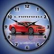G5 Camaro Wall Clock, LED Lighted, Victory Red