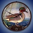 Green Wing Teal Duck Wall Clock, LED Lighted