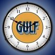 Gulf 1920 Wall Clock, LED Lighted